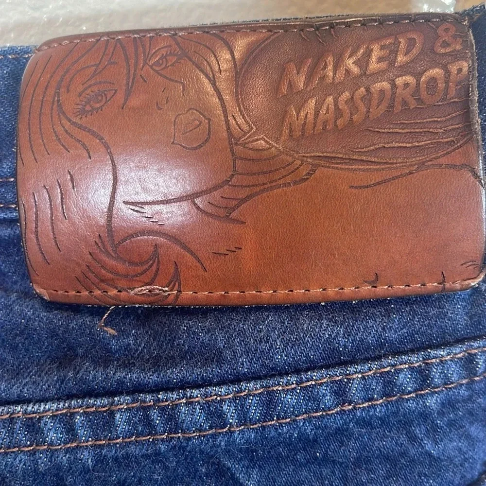 Naked & Famous indigo Selvedge Denim Weird Guy Fit size 31